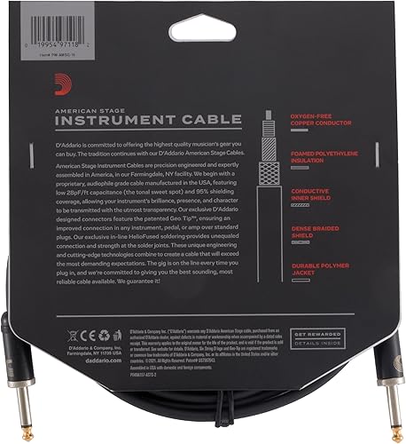 Vista 8 de Cable para guitarra Amercian Stage, de Planet Waves