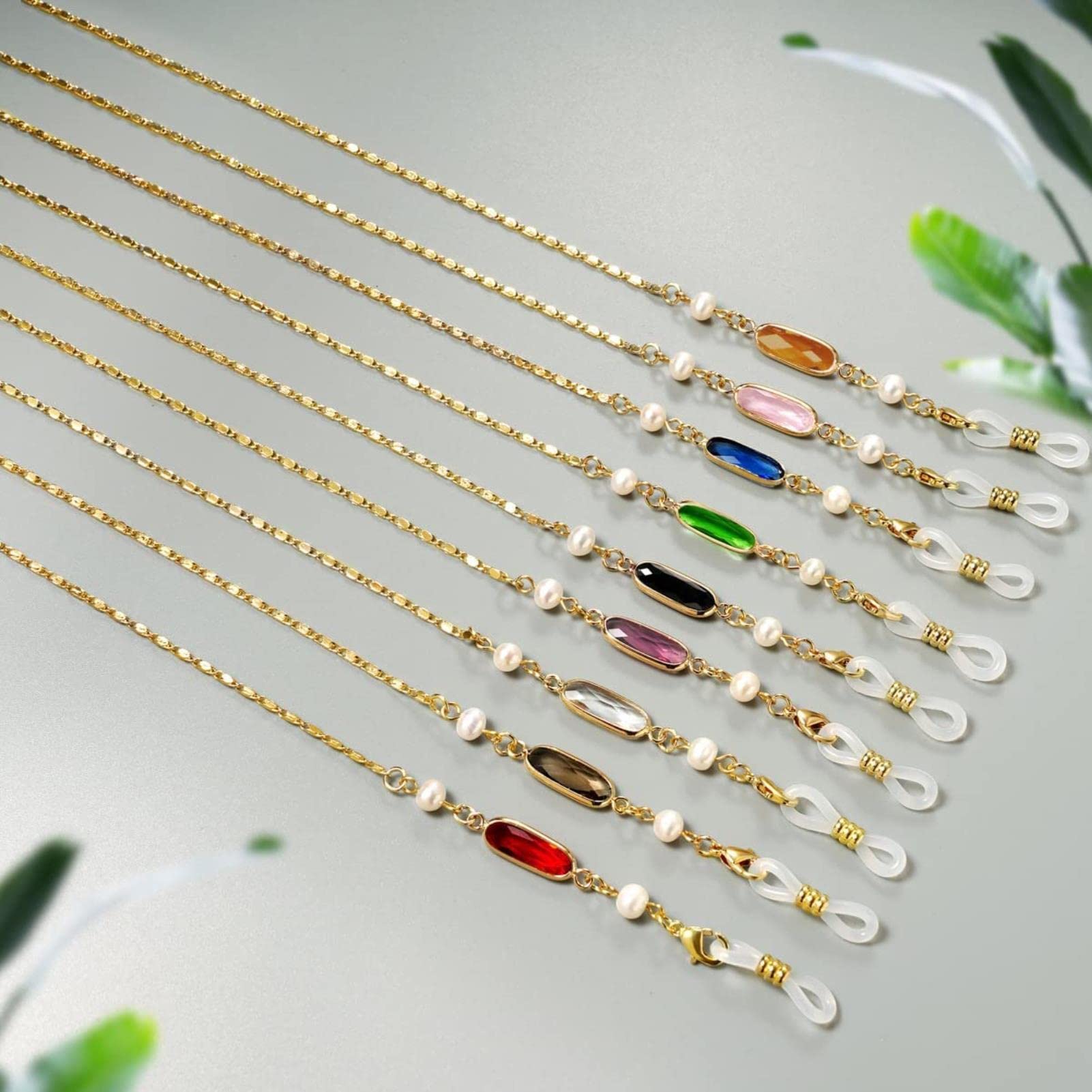 Chaînette pour Lunettes de Soleil, Porte-Lunettes, Cordon pour Lunettes de Vue pour Femmes