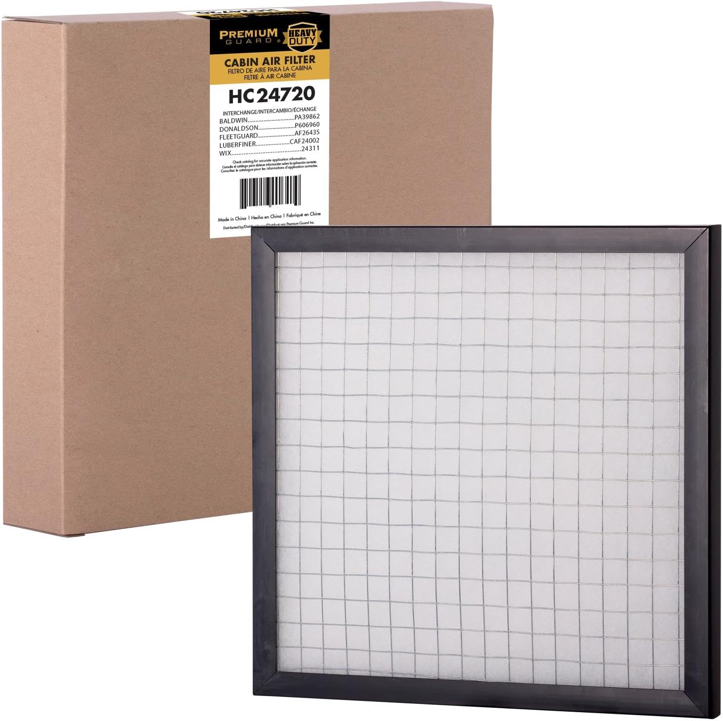 PG HC24720 Cabin Air Filter|Fits 2015-99 Freightliner Argosy,2010-04 Columbia,2010-00 Columbia,2008-99 Argosy,2004-99 Argosy,2001-87 FLC112,2000-87 FLC112,1998-87 FLC112 (Pack of 2)