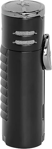 Miniatura 9 de Alto rendimiento HP4Quad Llama encendedor de cigarrillos en una bonita caja de regalo Garantía de por vida Negro Mate