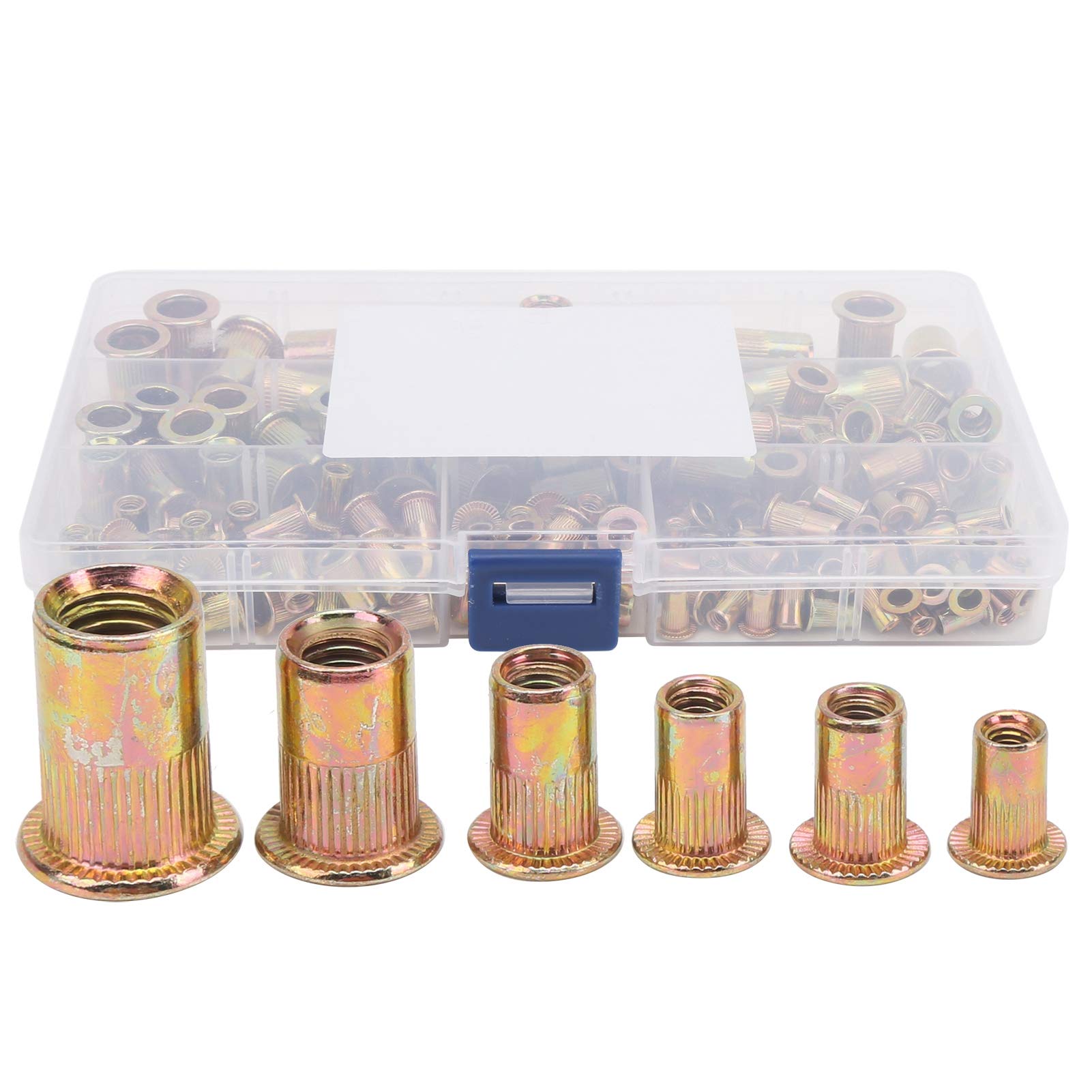 Blindnietmuttern, 165Pcs M3 M4 M5 M6 M8 Flachkopf  