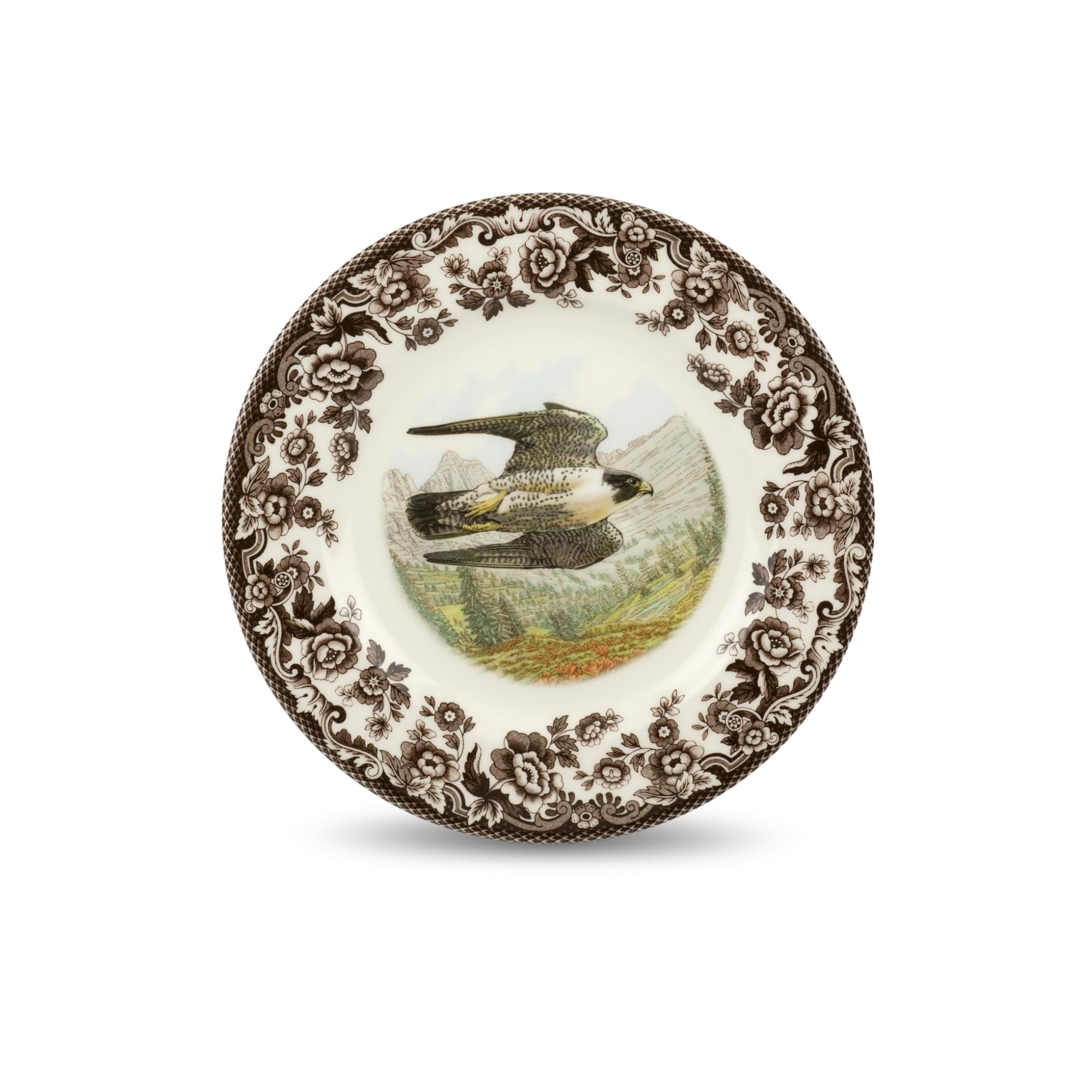 Amazon.com: Spode Woodland Salad Plate, Peregrine Falcon, 8