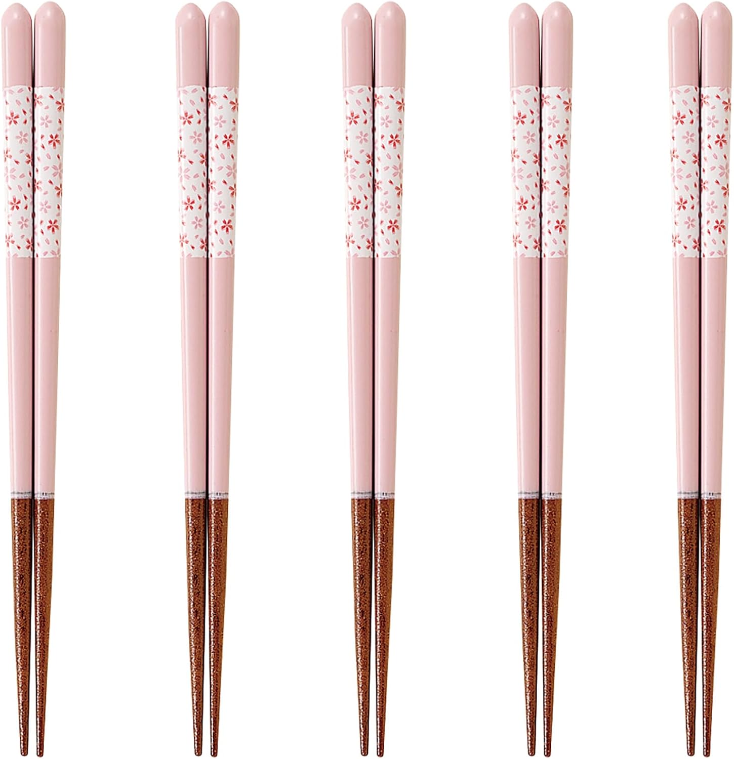 J-kitchens PID584646 Japanese Chopsticks Set, 5 Pairs, Material: Wood, Chopsticks, Dishwasher Safe, Made in Japan