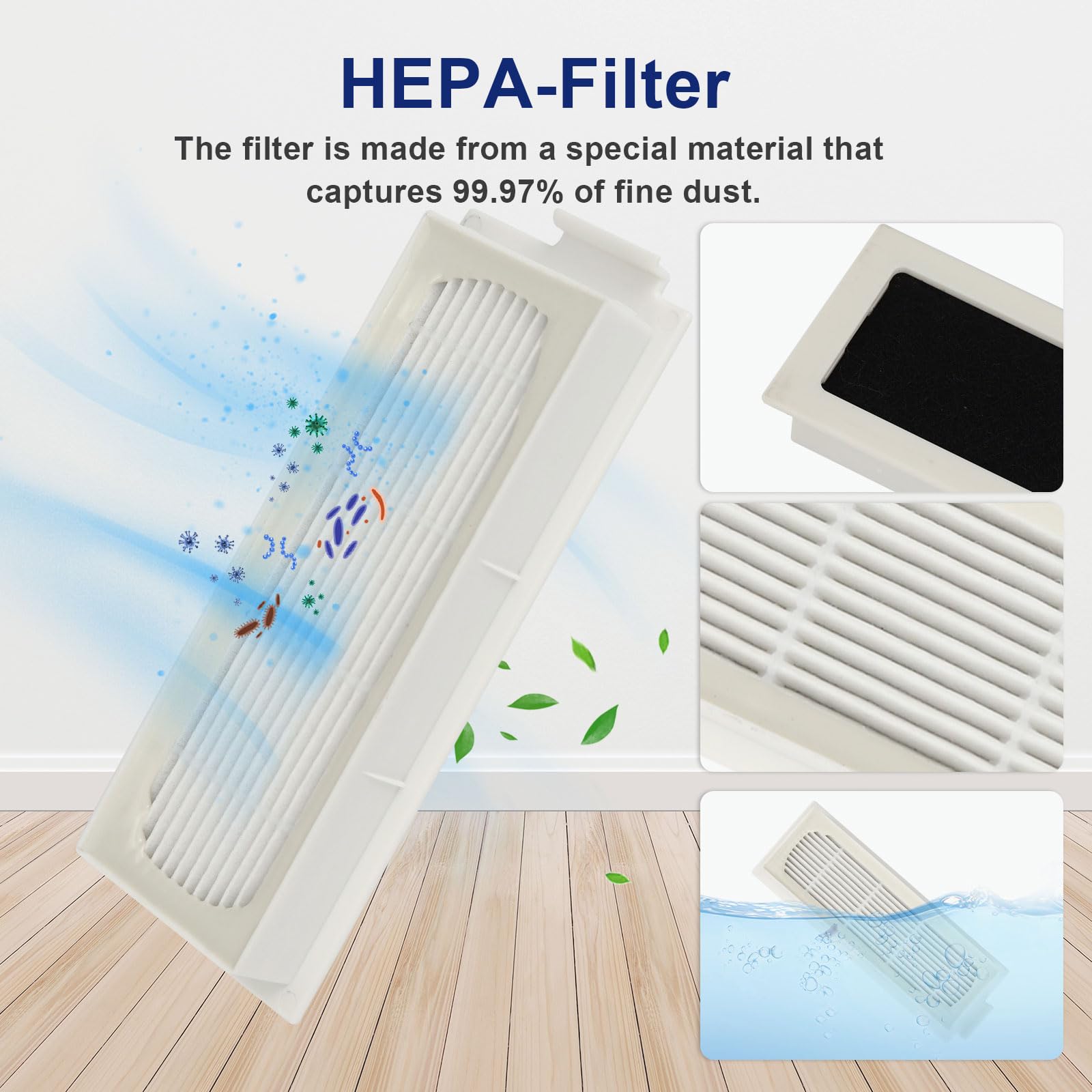 Yedek Fit için Ecovacs Debot X1 TURBO / OMNI parçaları toz torbası robotlu süpür