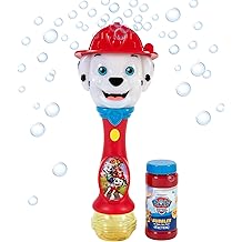 Paw Patrol Marshall Light and Sound Musical Bubble Wand, Includes Bubble Solution