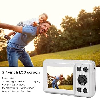 【レトロデザイン】小型CCDデジタルカメラ Amazon | 16MPデジタルカメラ、LCDディスプレイ付きコンパクト