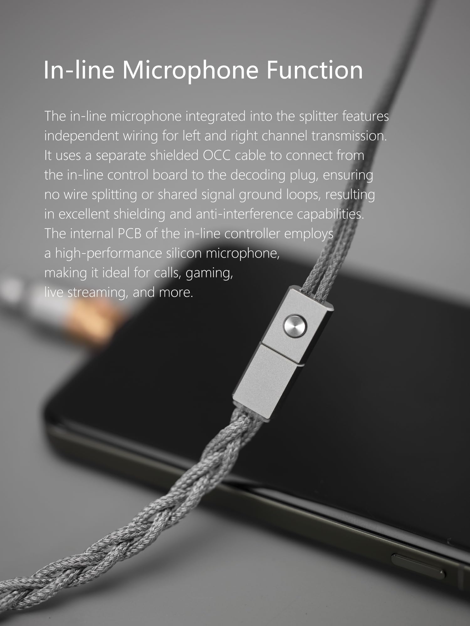 【超美品】ddHiFi M198C (USB-C to 0.78 2Pin) DD ddHiFi M198C USB-C Interface Decoding Earphone Cable Nylon