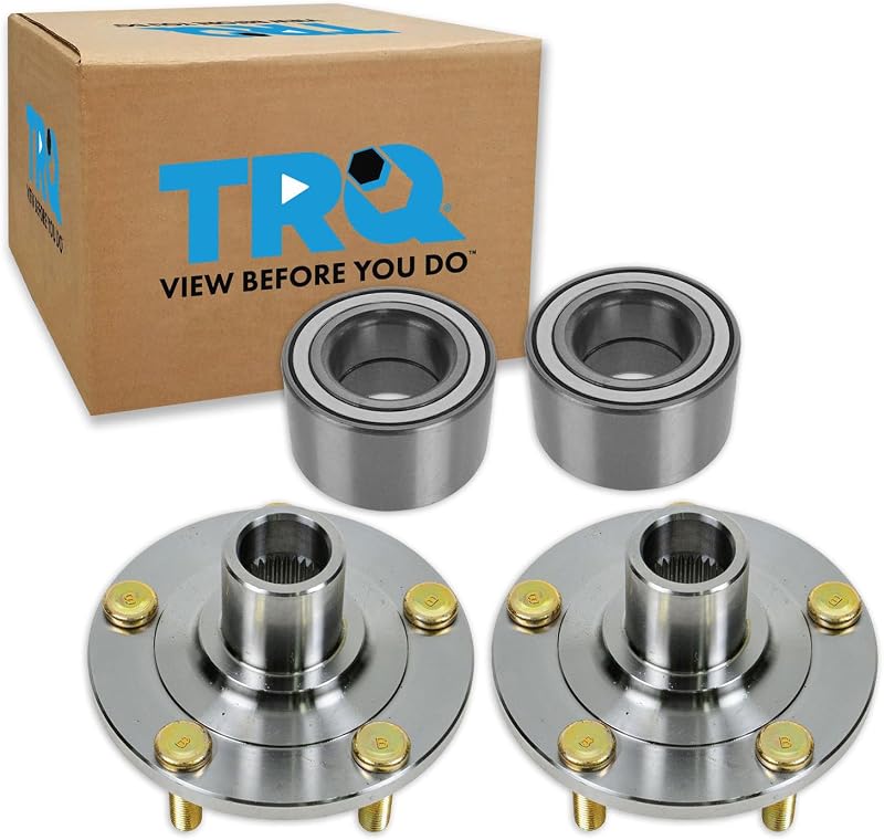 TRQ Front Wheel Bearing & Hub Kit | For 05-13 Mazda 3 06-15 5 Hub Set
