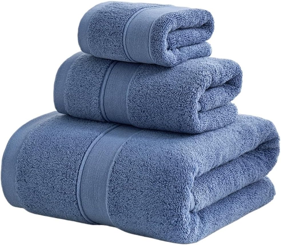 Cotton Bath Towel Cotton Thickened Hotel Towel Soft Absorbent Square Towel Hand Towel(Gray)