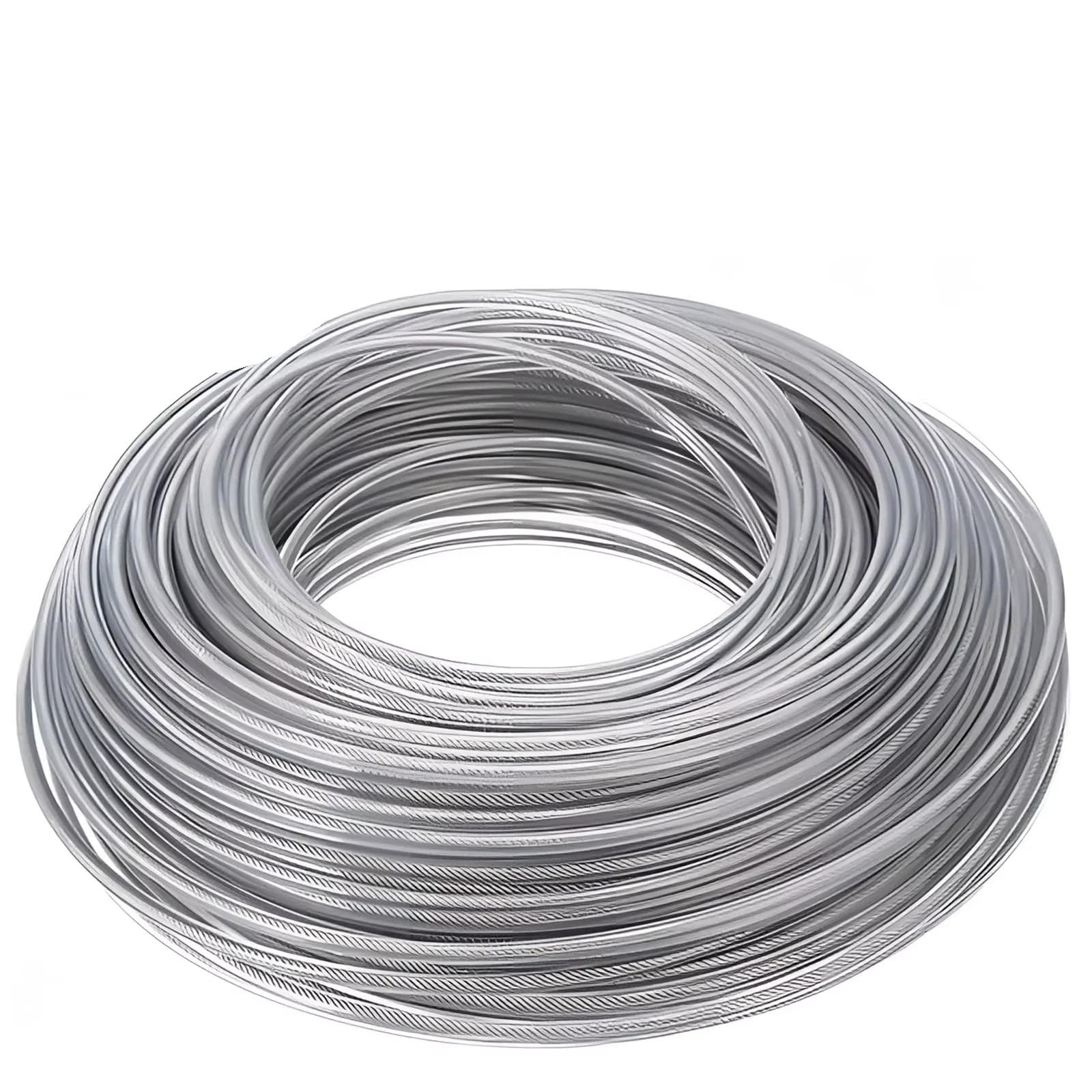 Hilo De Desbrozadora De Césped, Alambre De Acero, Cepillo Cortador, Cuerda, Repuesto De Cortacésped, 2/2, 4mm/2,7mm/3mm/4mm X 5m/10m/15m(4mm,15M)