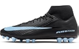 Mercurial Superfly 10 Academy Artificial-Grass High-Top Soccer Cleats (Black/Ice Blue)