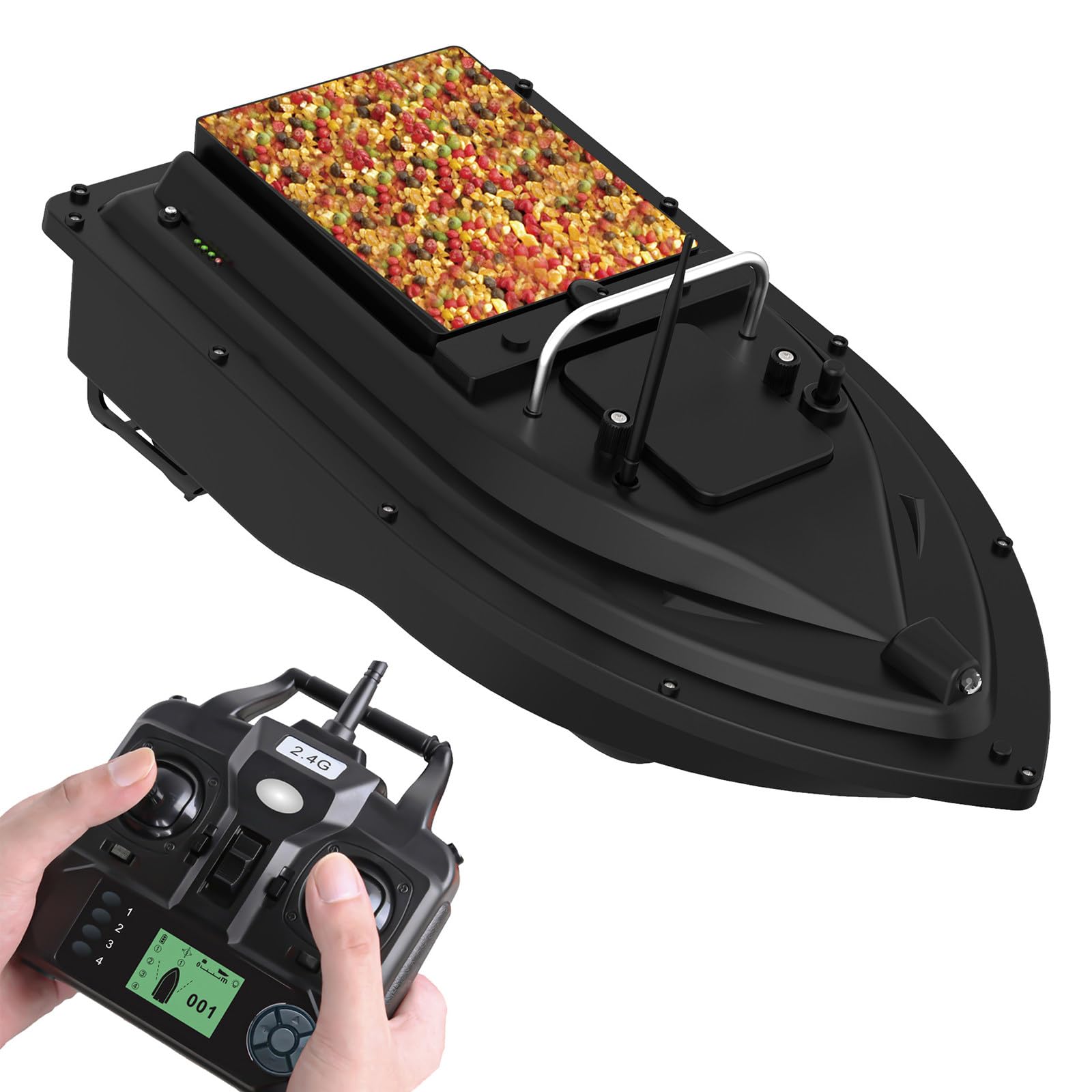 Zdalnie sterowana łódź z przynętą, 500M zdalnie sterowana łódź z przynętą i haczykiem, 10000mAh bateria, łódź z przynętą,GPS-model-5200mAh
