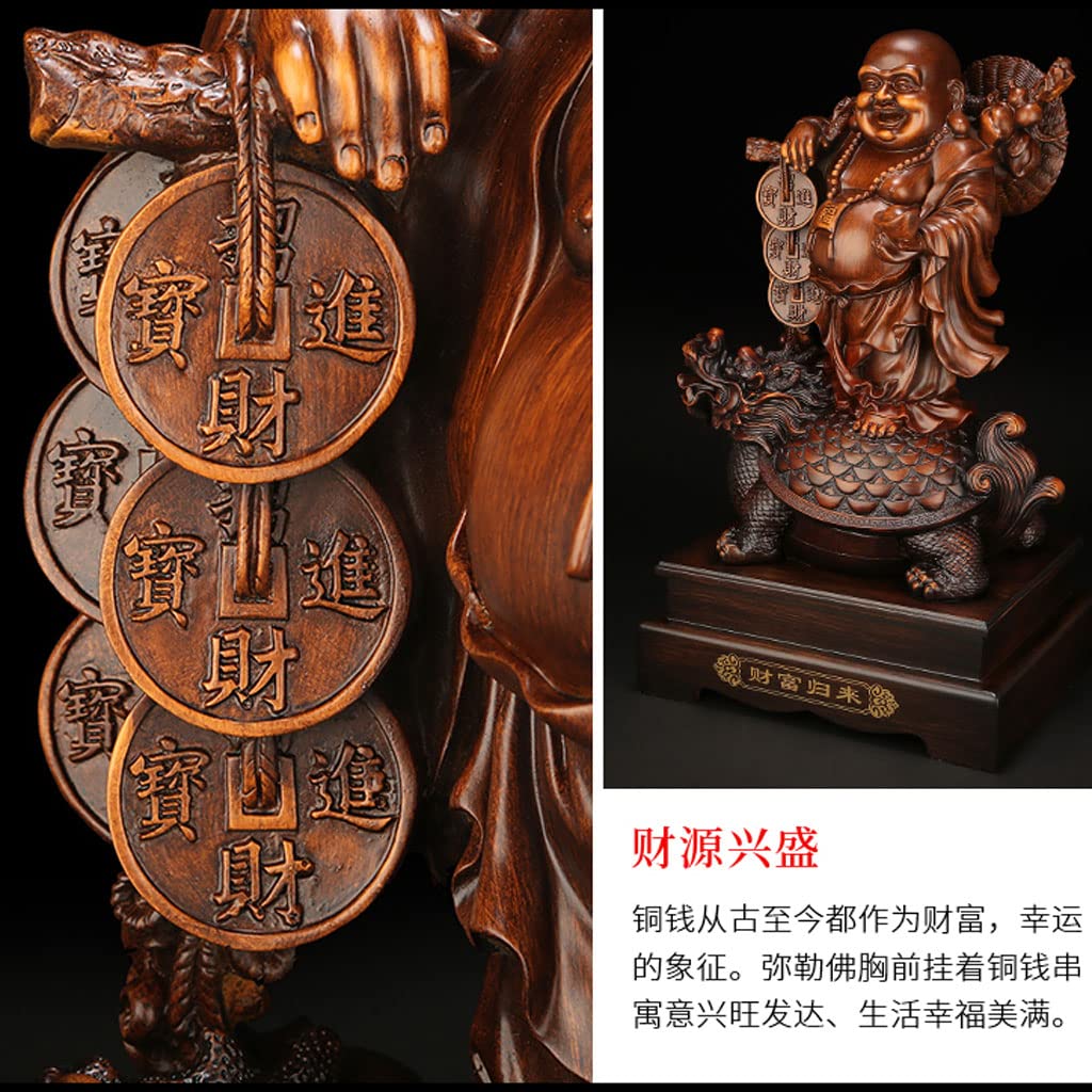 Amazon｜布袋様の置物 高さ22.5cm 樹脂製 七福神 置物 布袋 仏像 布袋