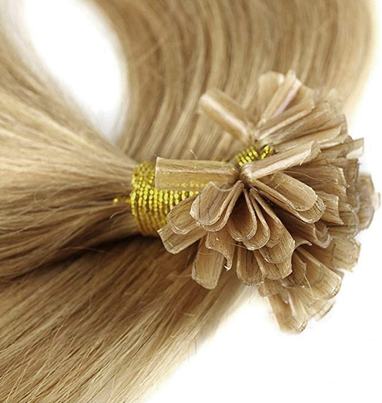 20" Pre bonded 1 gram U/Nail tip human hair extensions - Rapunzels (18 Beige Blonde)