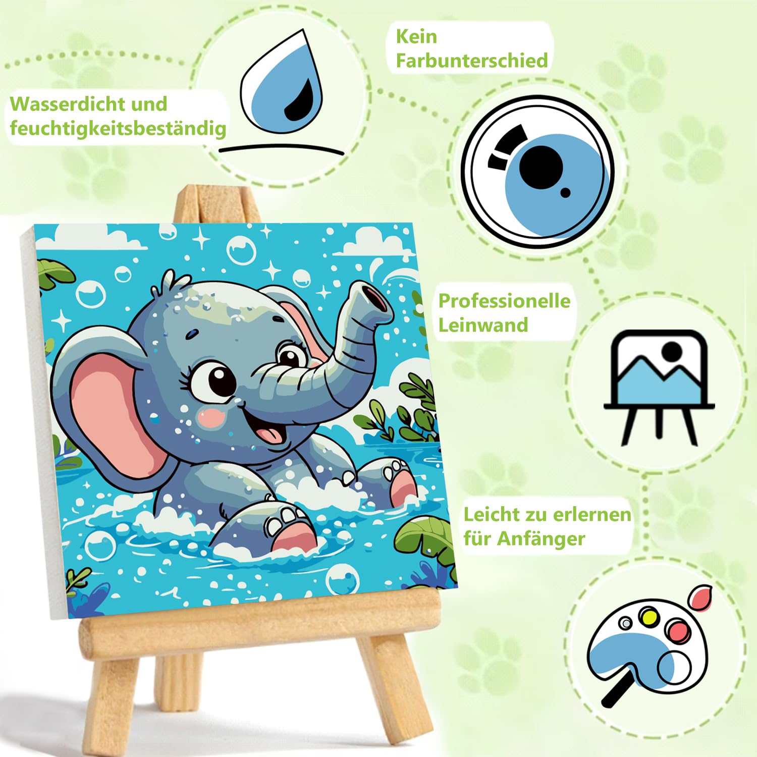 Pintura Con Numeros Para Niños Pintura Por Números Para Niños Con Marco, Panda Pintura Por Números A Partir De 5, 6, 7, 8, 9, 10 Años, Niña Y Niño, Pintura Por Números