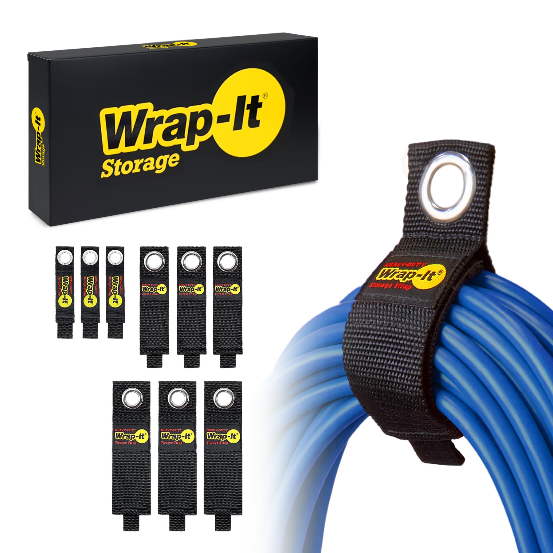 Amazon.com: Heavy-Duty Wrap-It Storage Straps - Assorted 9-Pack
