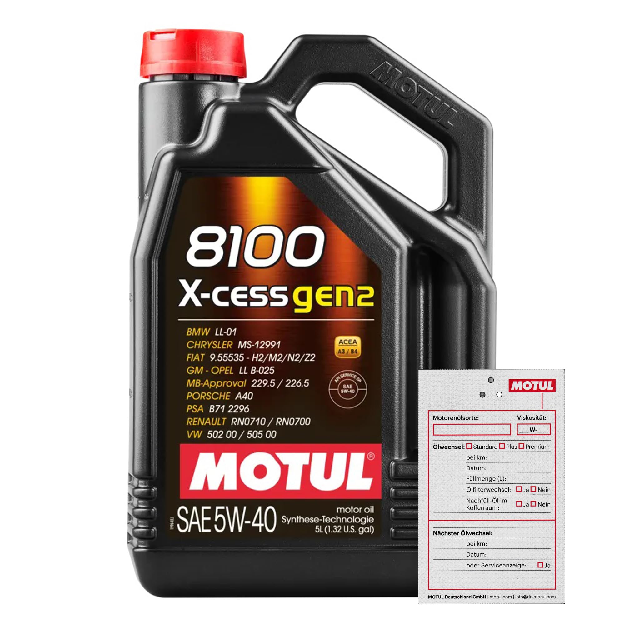 Kit d'inspection avec 7 litres d'huile moteur 8100 X-CESS GEN2 5W-40