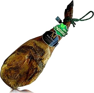 5-6 Kg Iberico Ham Shoulder Pata Negra 100% Natural - from Free Range Iberico Pigs raised in Dehesas - Spanish Jamon Iberico Pata Negra - Paleta Iberica de Cebo de Campo