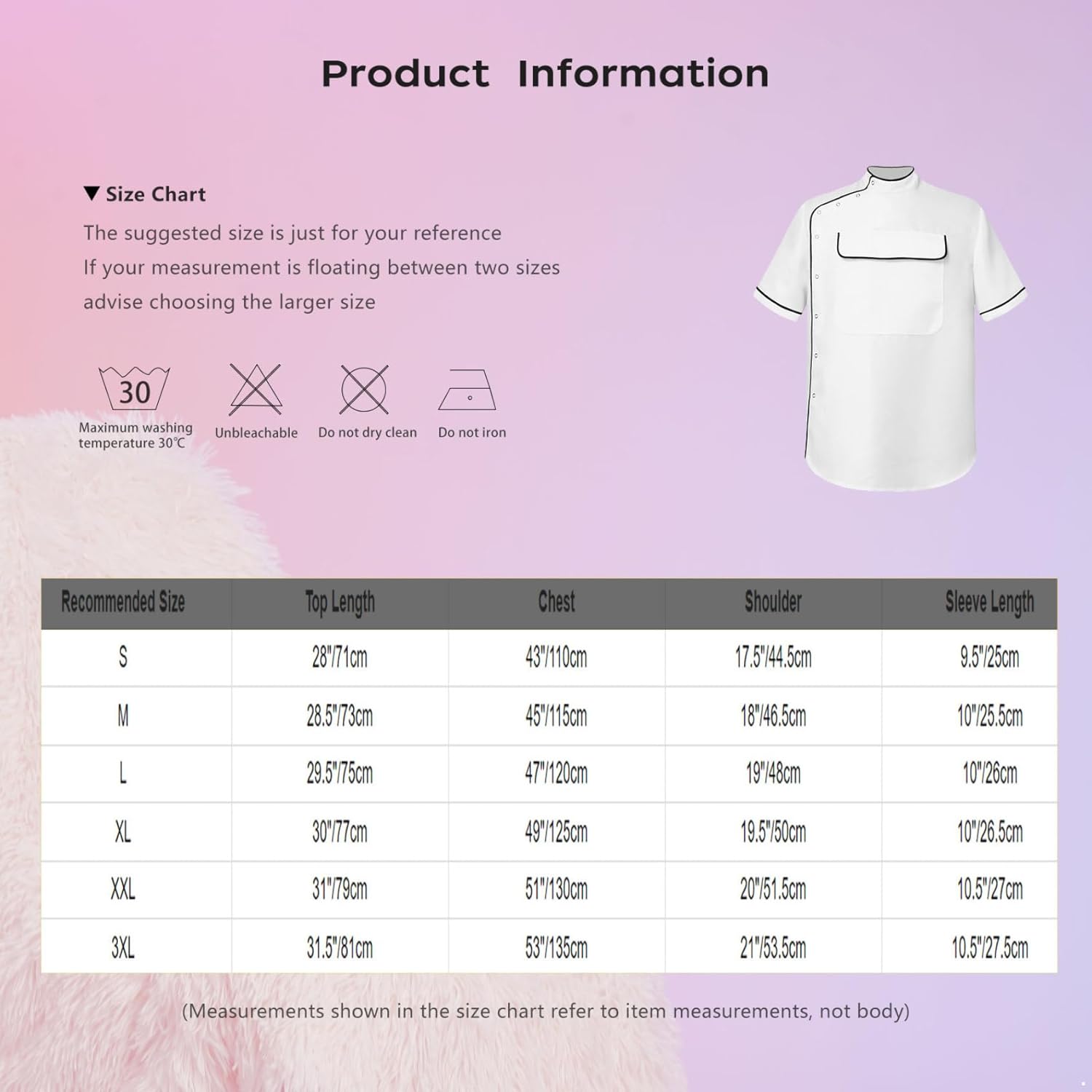 Mens Barber Jacket Stand Collar Short Sleeve Hair Smock with Pocket Lightweight Work Shirts