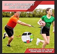 Vista 6 de Juego de fútbol con bandera ajustable, cinturones y banderas de fútbol con bandera de 2/14 jugadores para jóvenes, adultos, entrenamiento