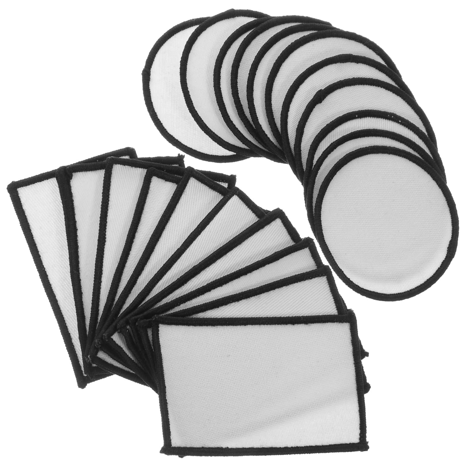 80 Stk Wärmeübertragungspatch Aufnäher für Sublimationstaschen Aufnäher für Jeans Kleiderflicken selber machen Patch-Jeans leere Flecken Flicken aufbügeln Stich-Patch Polyester SHINEOFI