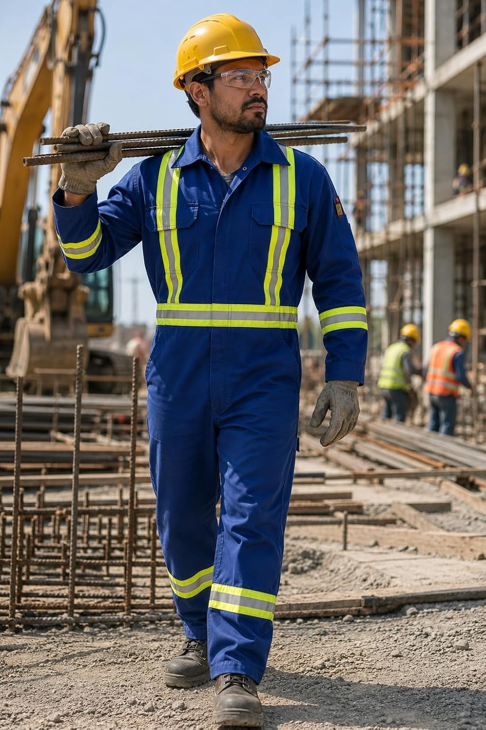 Flame Resistant FR High Visibility Hi Vis Coverall