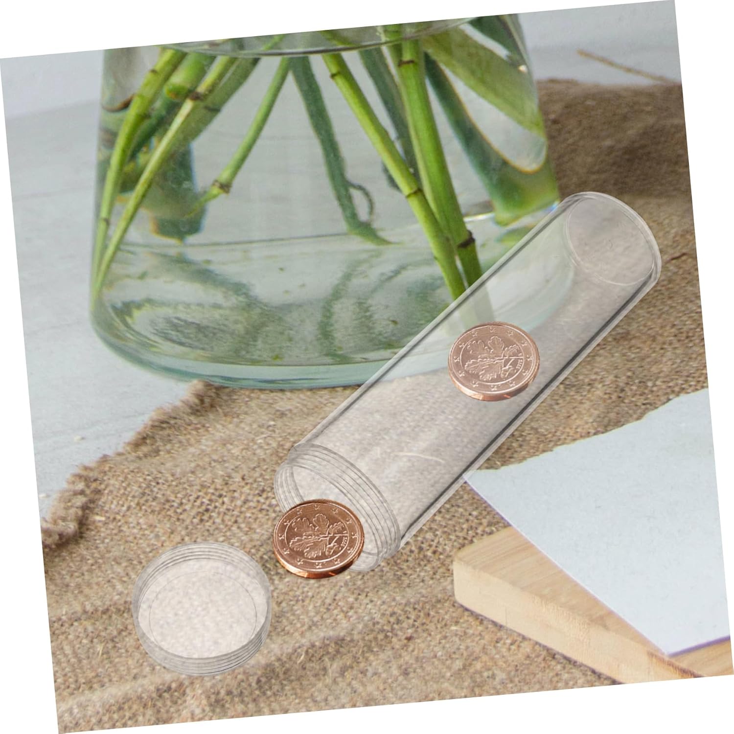 VILLCASE 40pcs Storage Tubes Holders for Collectors for Safe Organization and Display