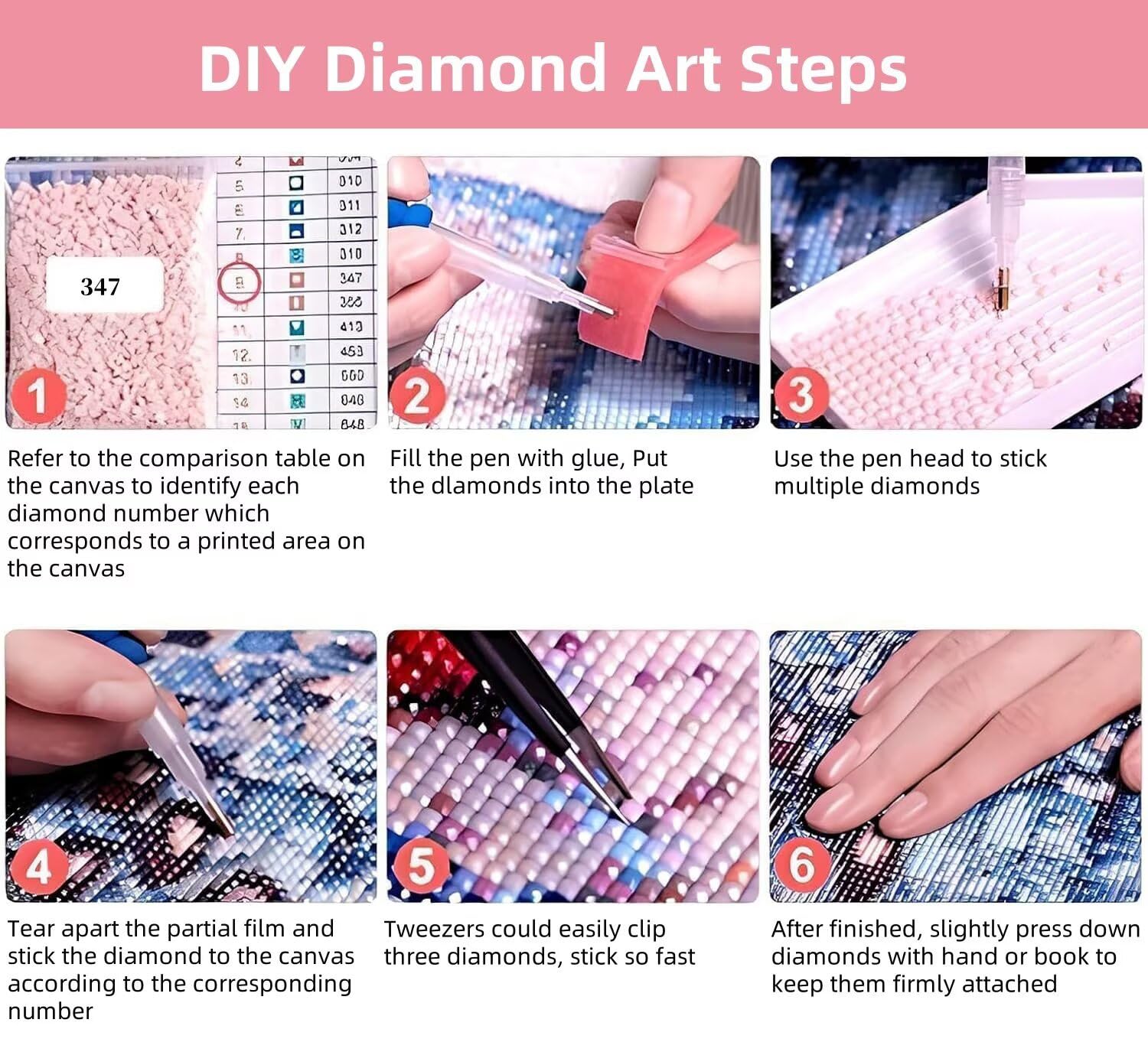 Zestawy do malowania diamentami z koniem i diamentami dla dorosłych, 5D Dimond Art Plant Gem Arts and Crafts Paintings, DIY, kryształ górski, haft krzyżykowy, malowanie według numerów, dzieci
