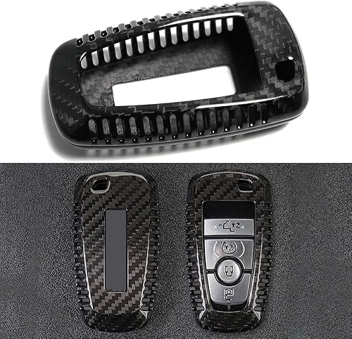 Miniatura 6 de Funda de fibra de carbono para llavero Ford F-150 150 Bronco Raptor R Off-Road 2015 2016 2020 2021 2022 2023 2024, solo para Raptor, funda de llave