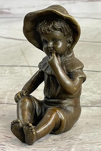 Miniatura 8 de Obra de arte original firmada por Miguel López, también conocida como Milo Baby Girl, estatua de bronce decorativa, regalo de obras de arte