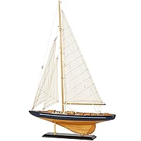Algopix Similar Product 5 - Deco 79 Wood Sail Boat Decorative