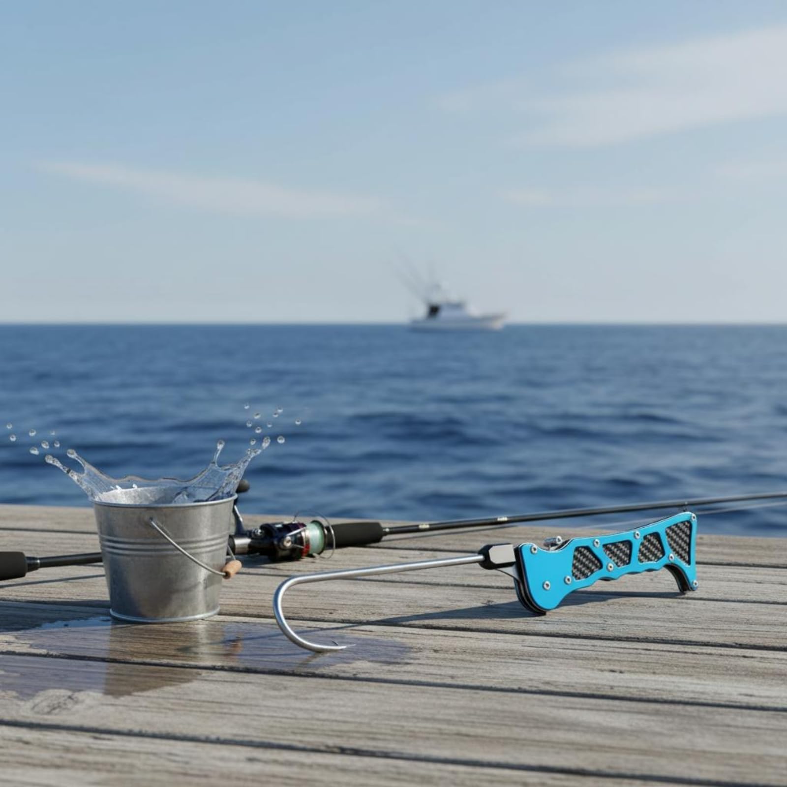 harayaa Pince à Hameçon Rétractable en Acier Inoxydable avec Grip Texturé pour Les Pêcheurs Amateurs et Les Excursions Pêche