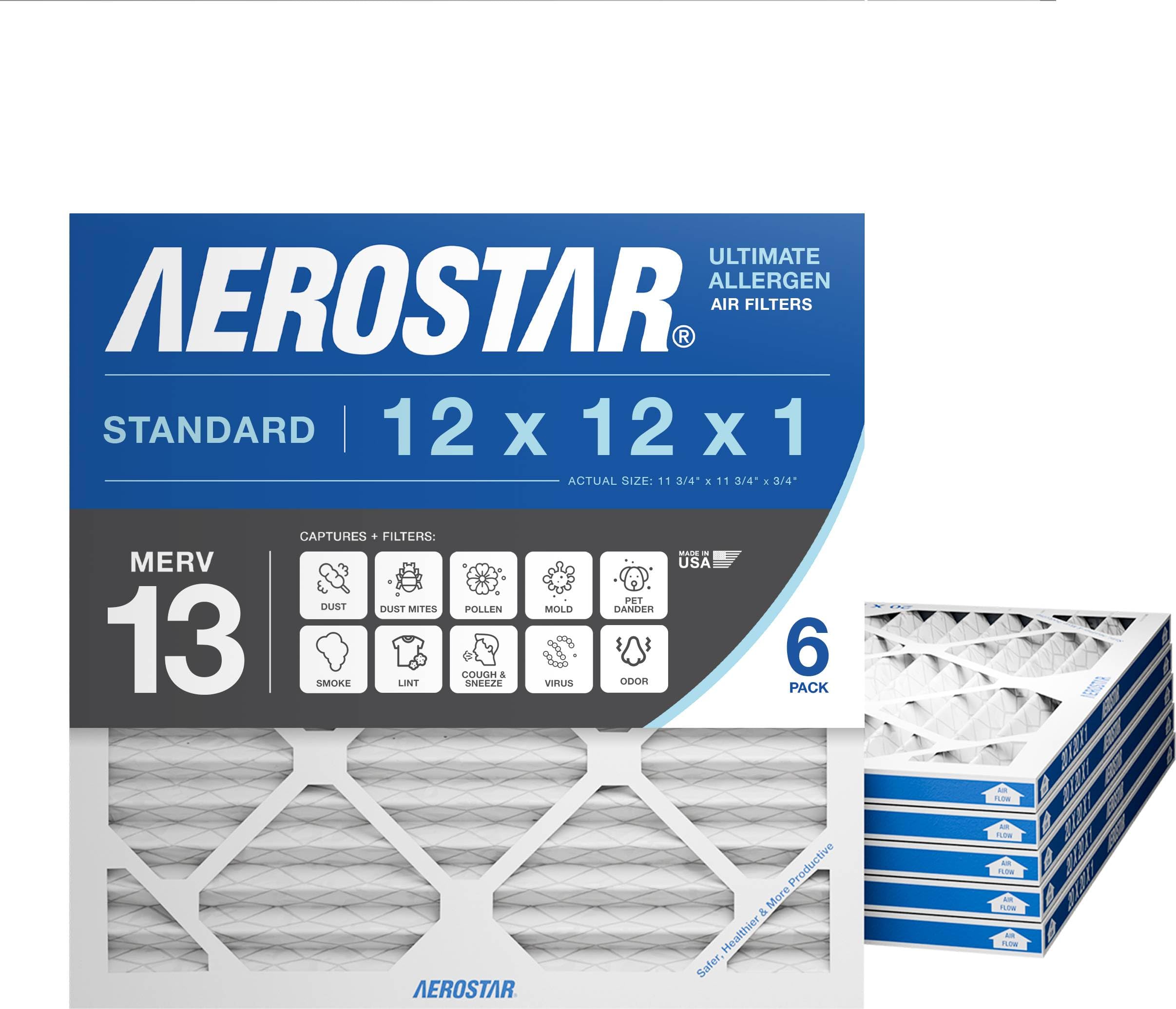 12x12x1 MERV 13 6 Pack