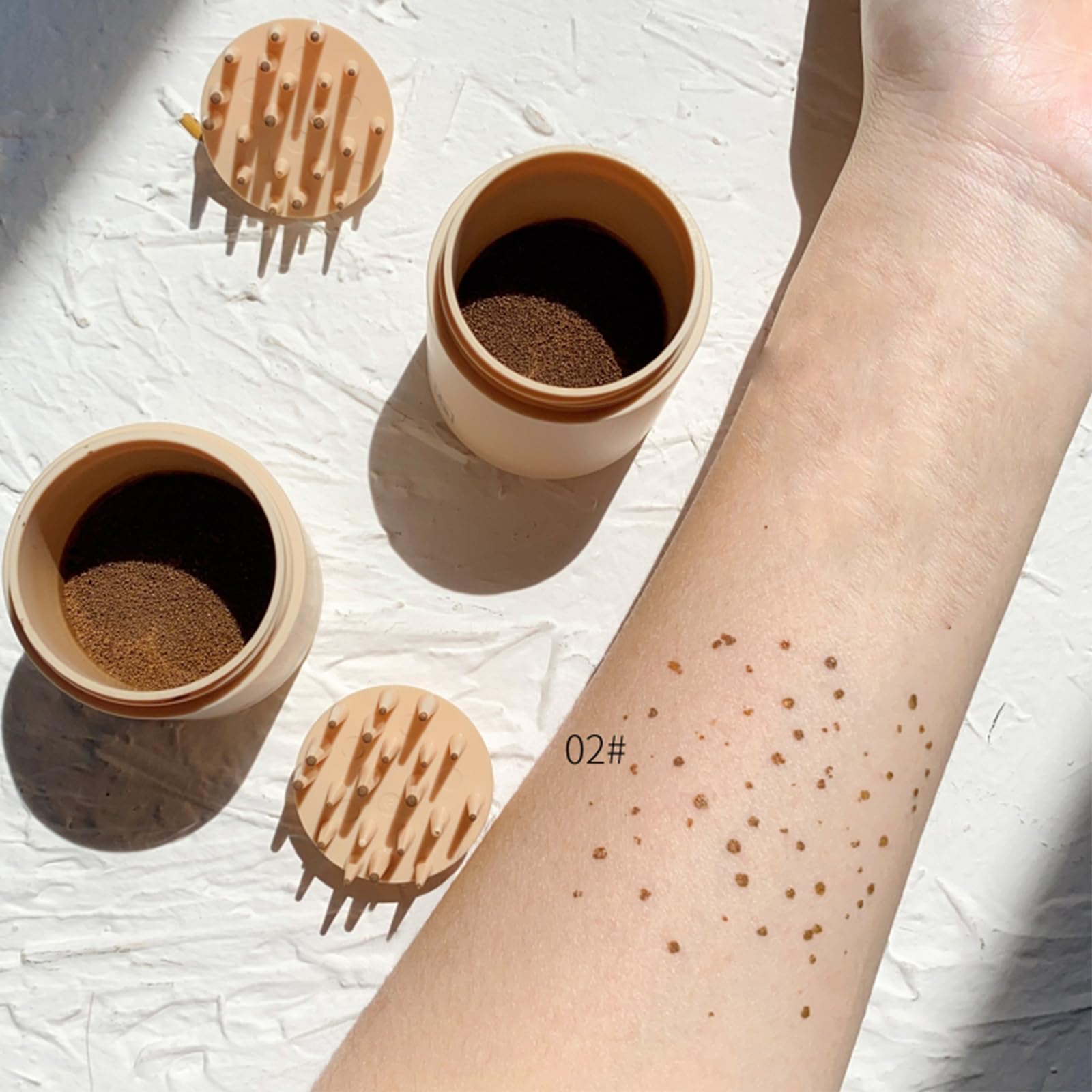 Penna Lentiggini,Lentiggini Finte,Look Naturale Con Punti Realistici, Timbro Per Lentiggini Finta, Impermeabile, Lunga Durata, Ideale Per Make-Up Creativo,Marrone Chiaro