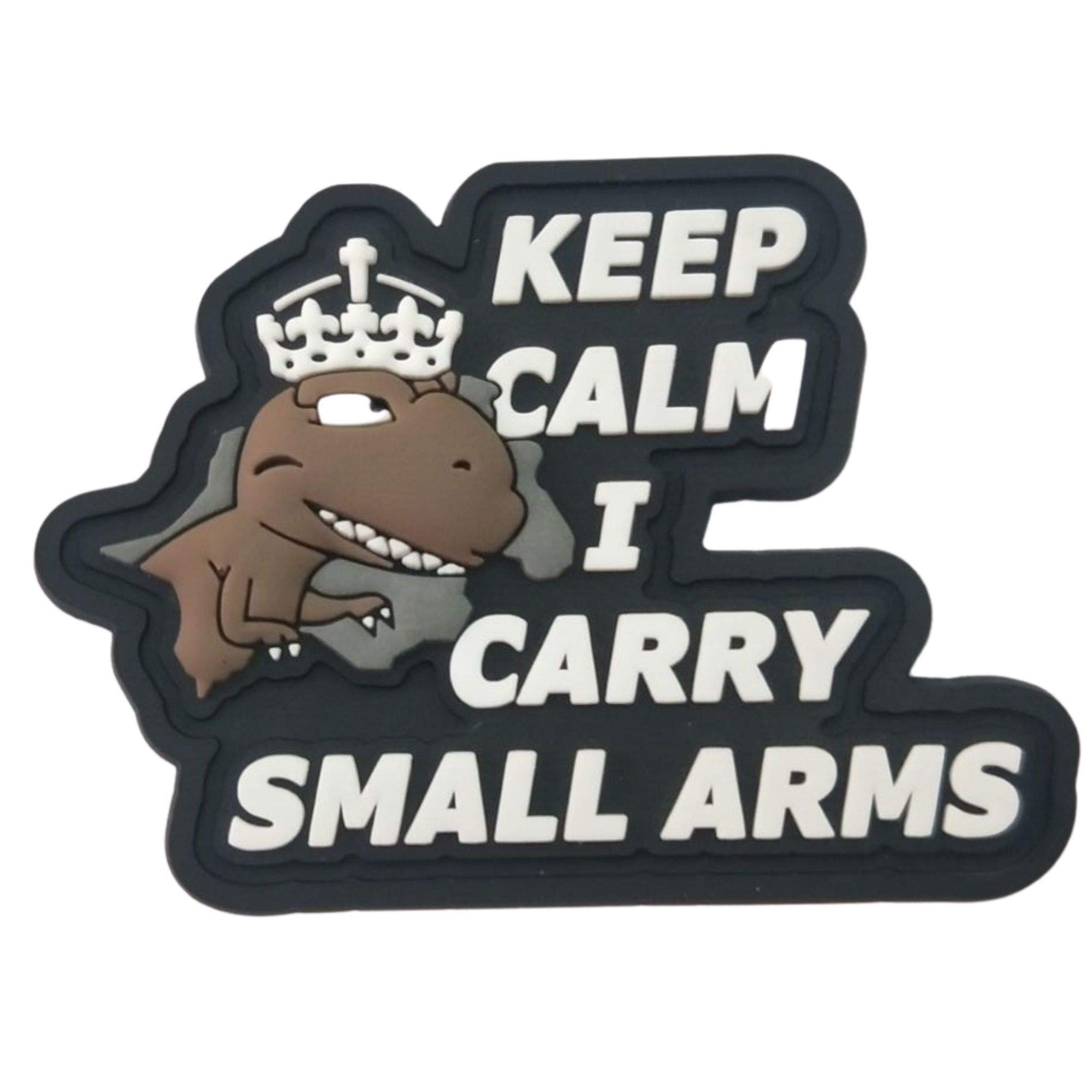 OffHand GearPVC Keep Calm T-Rex Morale Patch with Glow in The Dark Features