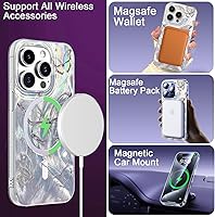 Vista 701 de I-MGAE-IN-AR - Funda diseñada para iPhone 12 y 12 Pro, diseño de mariposa plateada brillante, funda protectora de poliuretano termoplástico, suave