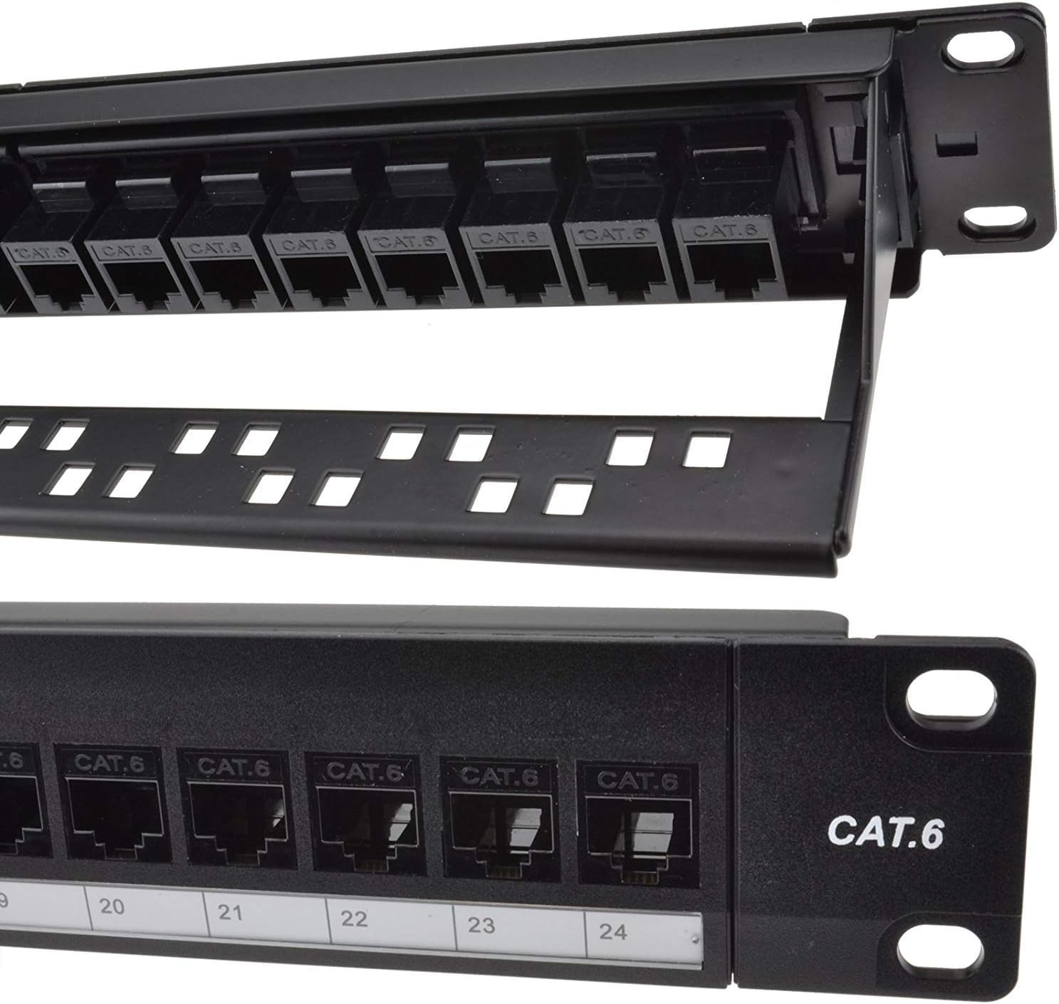 Panneau De Brassage 48 Ports Cat6 2U Noir - Pour Rack 19" Ou Montage Mural NewYork Cables
