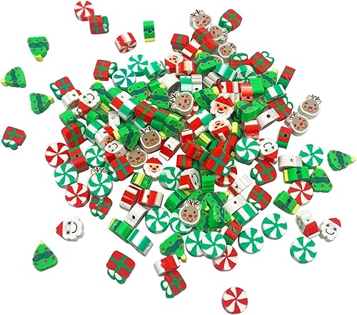 Miniatura 4 de 100 cuentas de arcilla polimérica mixtas Heishi espaciadoras suministros para manualidades, pulseras, aretes, collares, joyería (pata de perro)