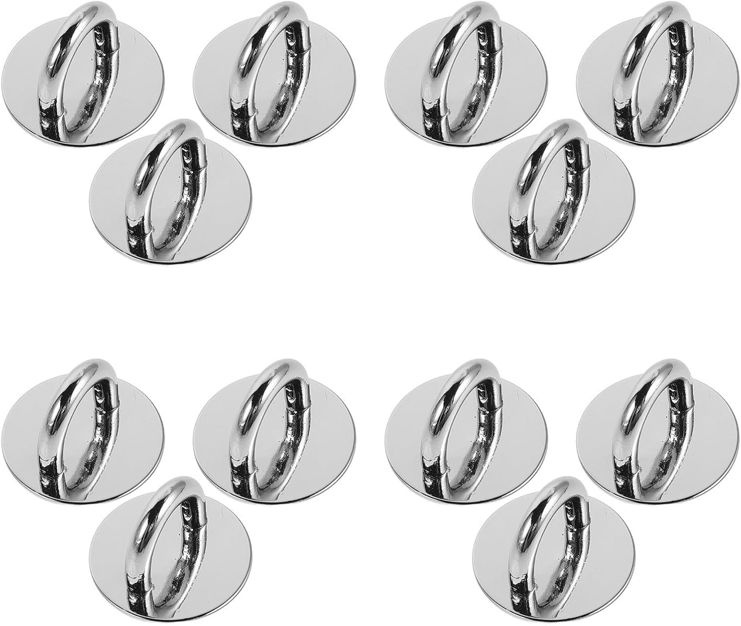 Zerodeko Adhesive Phone Charm Hooks to Personalize with Charms and Accessories 12pcs Round Alloy Metal Design with Easy Installation and Secure Attachment for Mobile Device and Phone Case
