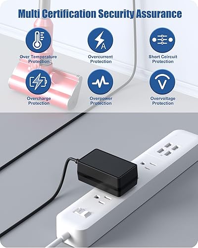 Miniatura 6 de Cargador para aspiradora TINECO compatible con TINECO A10 A11 Hero Master, fuente de alimentación para aspiradora iFLOOR S3 con cable de