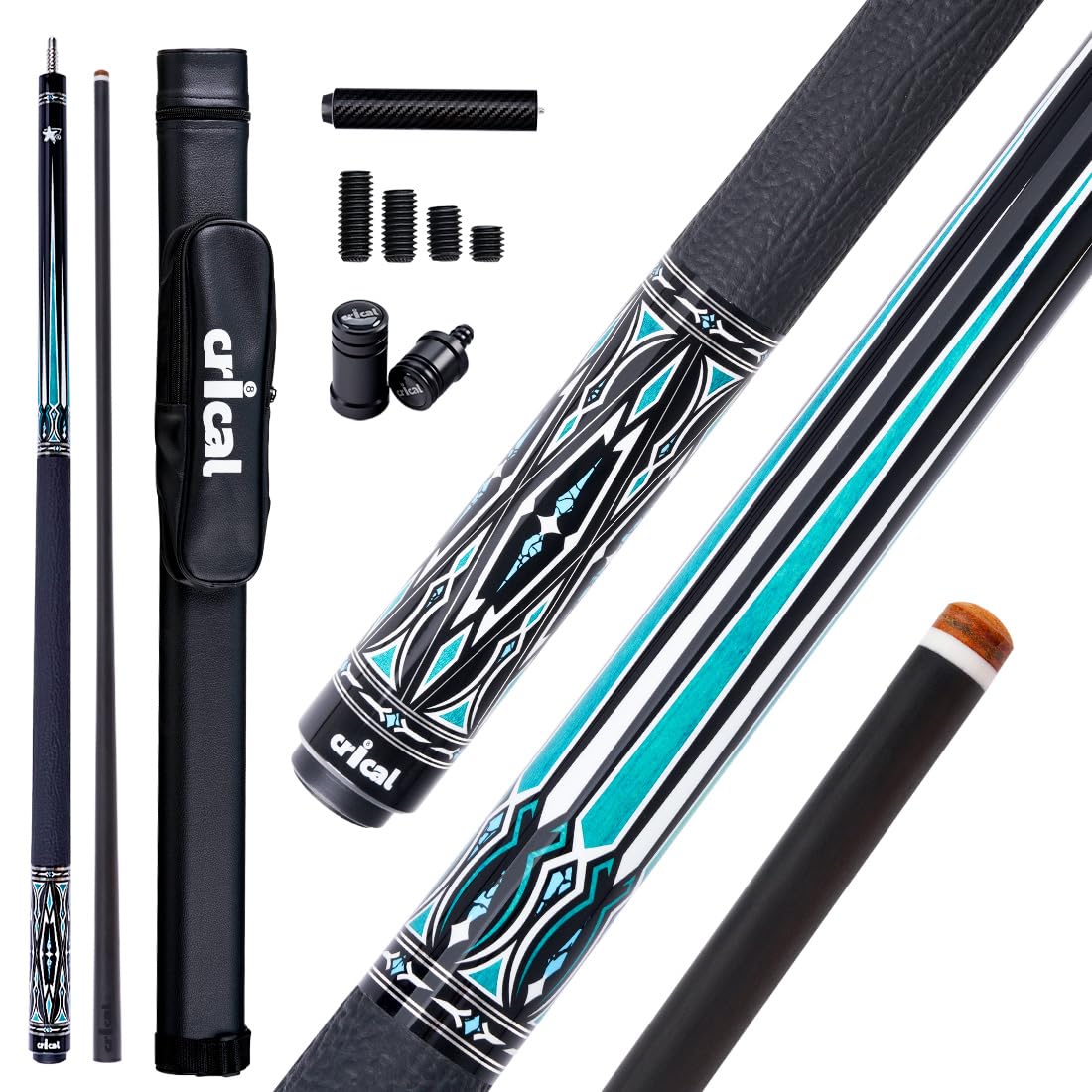 CRICAL カーボンファイバープールキュースティック 大人用 低偏向