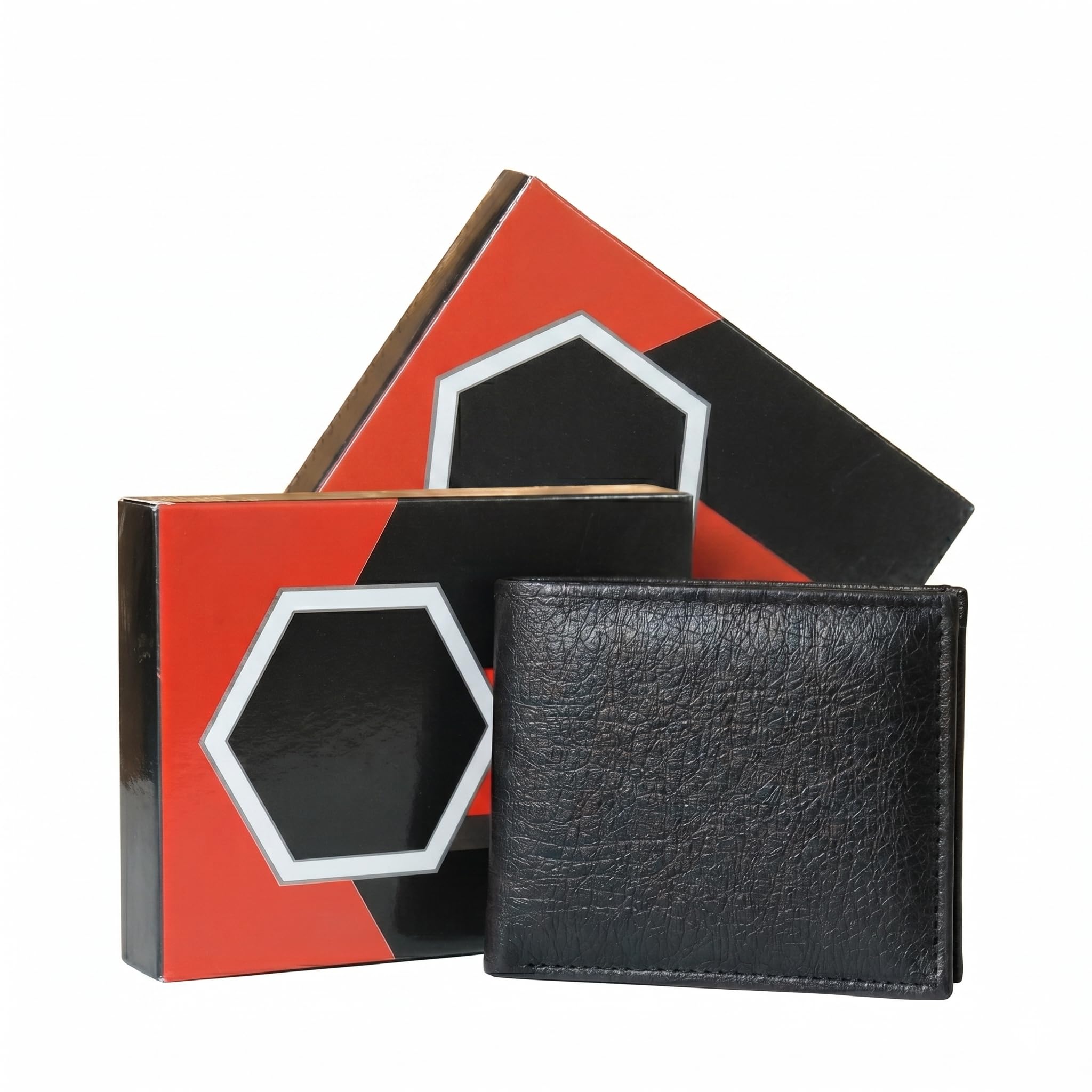 tpm Classic Black Artificial Leather Men's Wallet - Durable Textured Slim Wallet for Formal and Casual Wear-picture-27