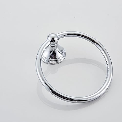 Miniatura 3 de Anillo de Toalla para Baño, Soporte de Toalla de Mano de Cromo 1 Paquete, Accesorios de Baño y Toalleros para Montaje en Pared de Baño cromado