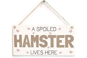 Beware of Hamster: Shabby Chic PVC Sign