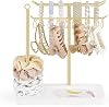 Dahey Headband Holder Multifunctional Hair Accessories Organizer Display Hairbands Claw Clips Scrunchie Metal Storage Stand Stylish Bedroom Dorm Bathroom Vanity Decor for Girls Women, Gold