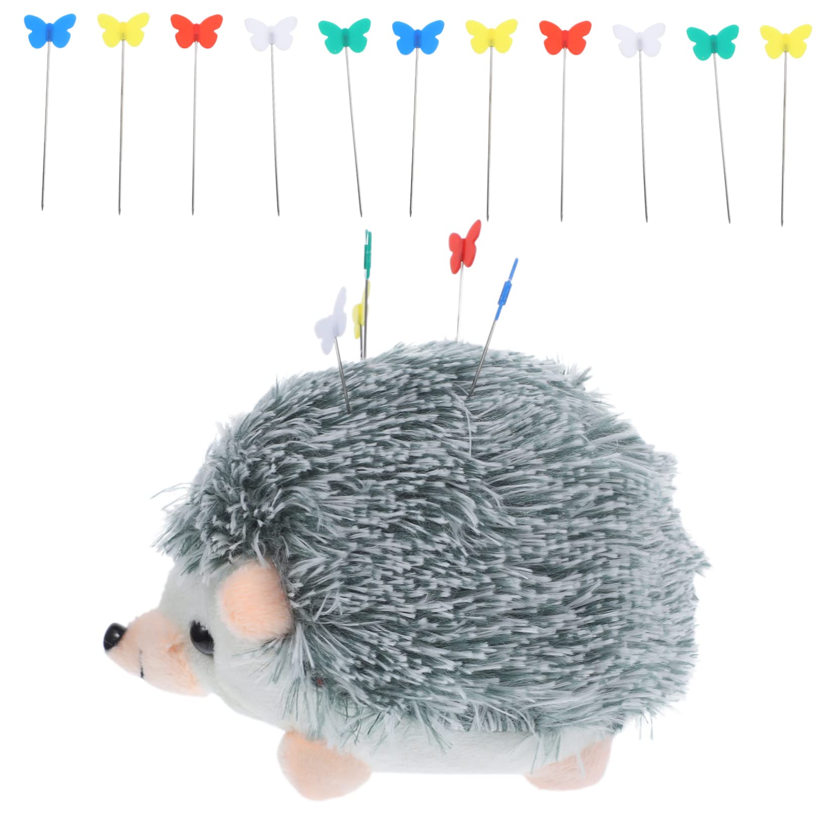 SHINEOFI 4juegos Alfiletero Forma De Erizo De Peluche Para Costura Cojín De Agujas Alfileres De Para Manualidades y Proyectos De Costura