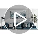 ERQINHUA Black And White Beach Canvas Wall Art For Living Room Wall Decoration For Bedroom Office Decor Blue Sea Wave Pictures Modern Hotel Room Home Decor Wall Painting Black Framed 20x40 In