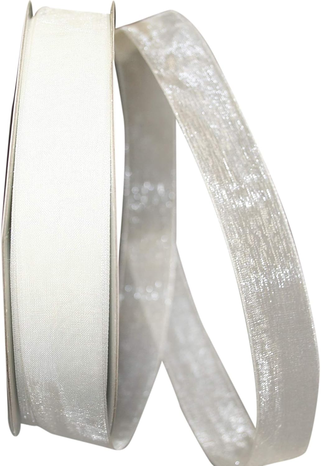 Reliant Ribbon Chiffon Mono Sheer Ribbon, 7/8 Inch X 100 Yards, Kiwi
