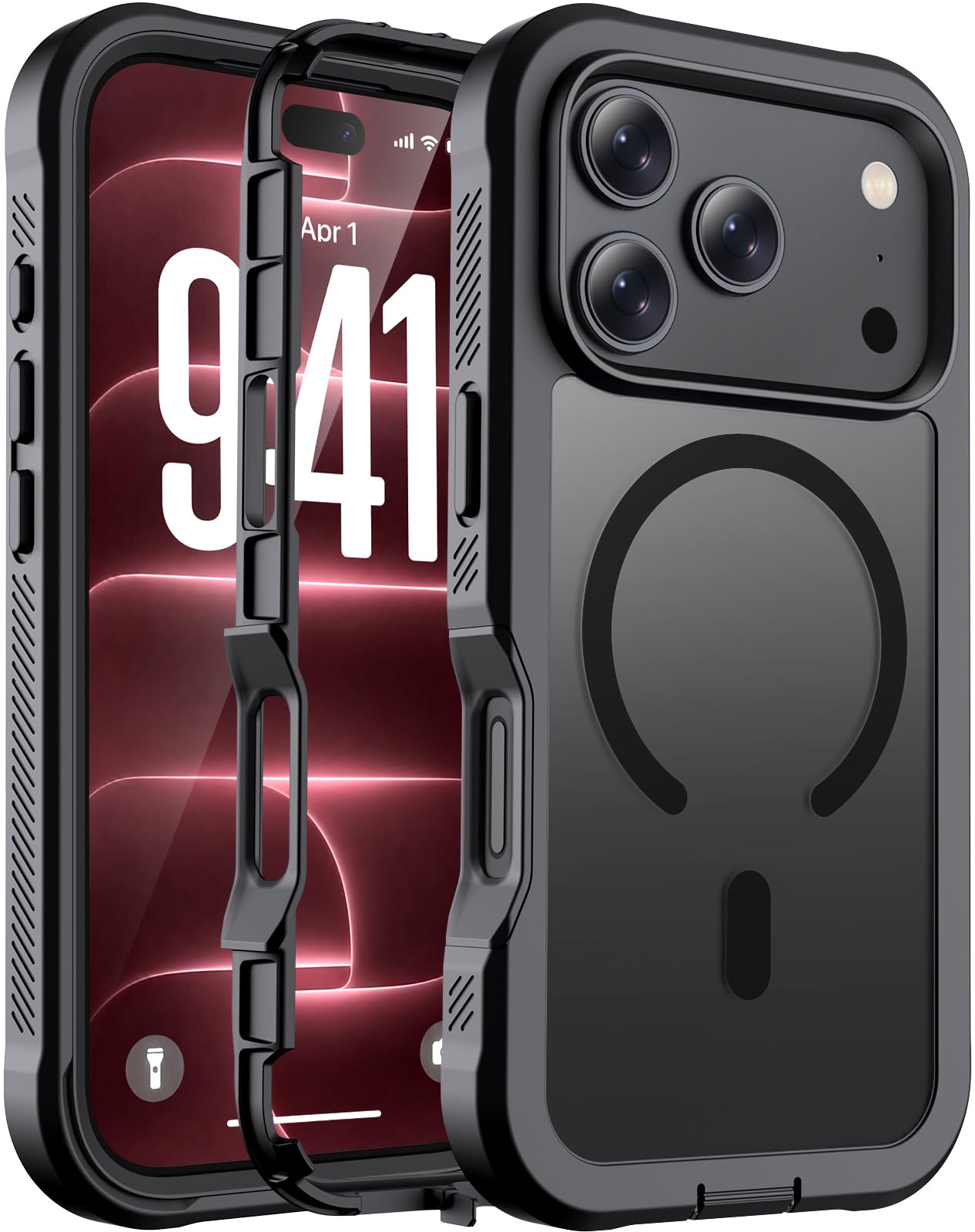 jaroco Magnetic for iPhone 18 Pro Case/iPhone 17 Pro Case Black