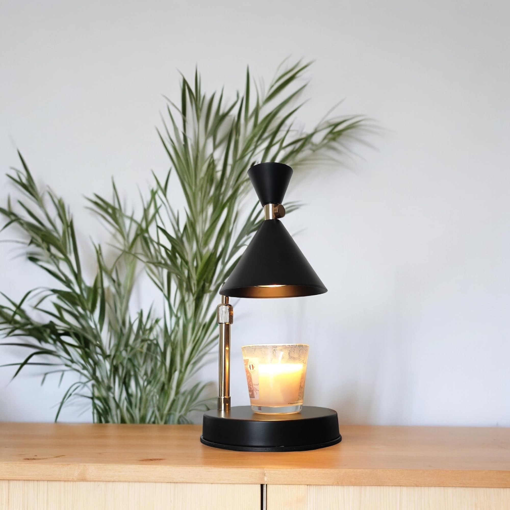 Zen'Arôme Duftkerzenwärmer Candelino - Elektrischer Duftkerzenbrenner - Verbreitet Düfte ohne Flamme oder Rauch - Verlängert die Brenndauer von Kerzen - Integrierter Dimmer - Höhenverstellbar.
